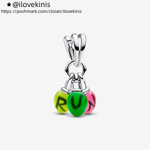 Pandora Stranger Things Glow-in-the-dark Run Dangle Charm - Picture 1 of 6